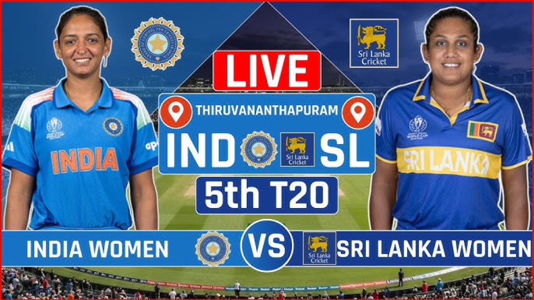 ⁣Ind-W & SL-W 5th T20 match highlights