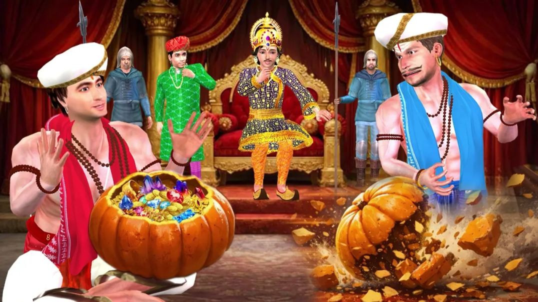 ⁣नसीब का कमाल | Pumpkin Vegetable inside gold and jewellery comedy Hindi kahaniya