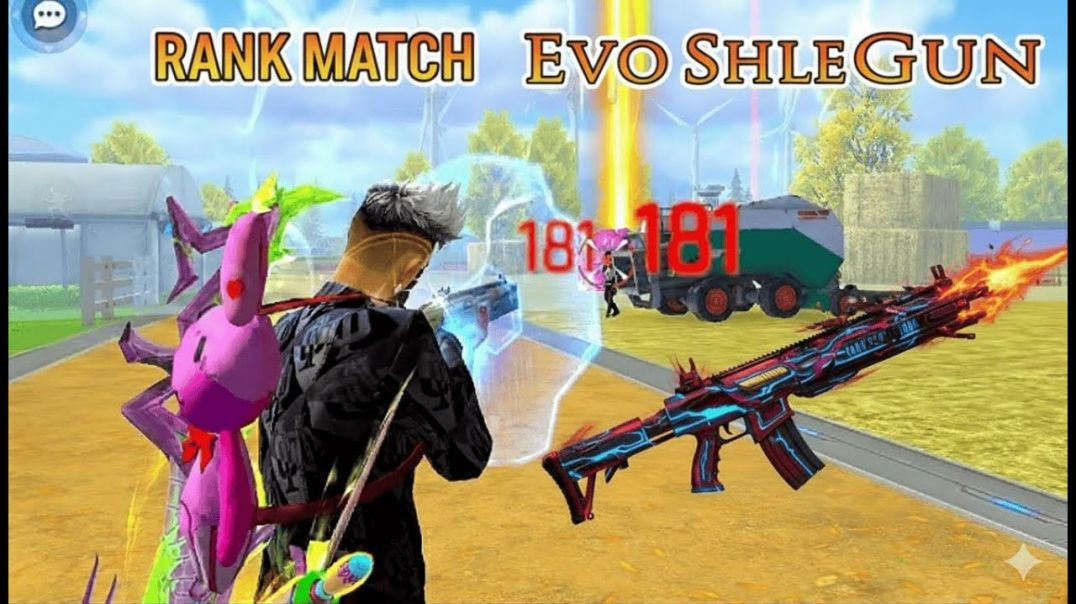 ⁣Shield Gun Only Challenge in Ranked Match | No Normal Guns | #freefiregameplay