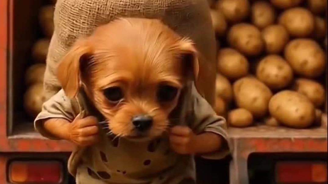 ⁣Cute puppy emotional story