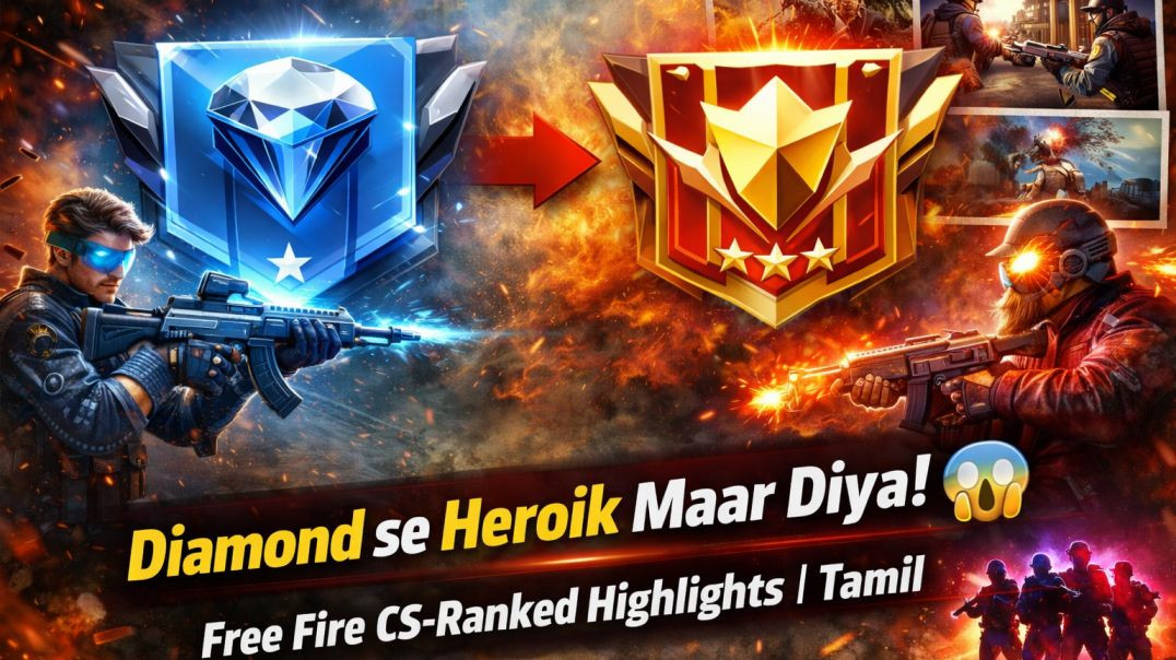 ⁣Diamond se Heroik Maar Diya! 😱🔥 | Free Fire CS-Ranked Highlights