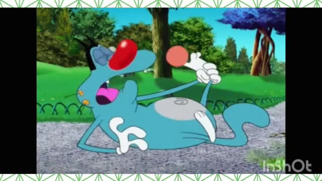 ⁣Oggy and the cockroaches oggy karega walk