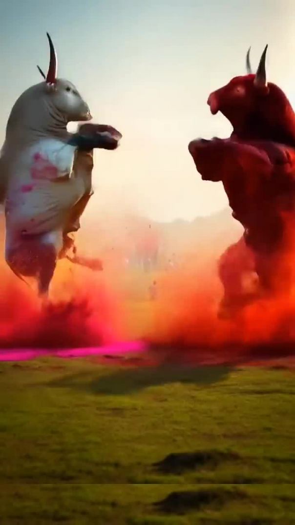 Happy Holi _ A Mother_s Struggle and Love _ _holi _happyholi _holispecial _cow _bull(720P_HD)