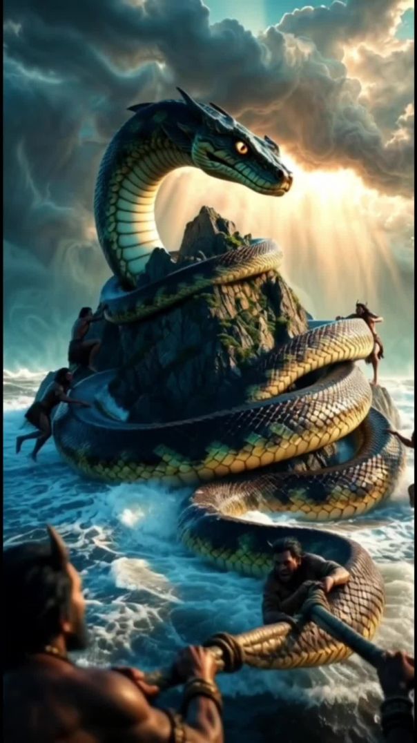 वासुकी ने विष सहा "भगवान शिव ने संसार बचाया!"🙏