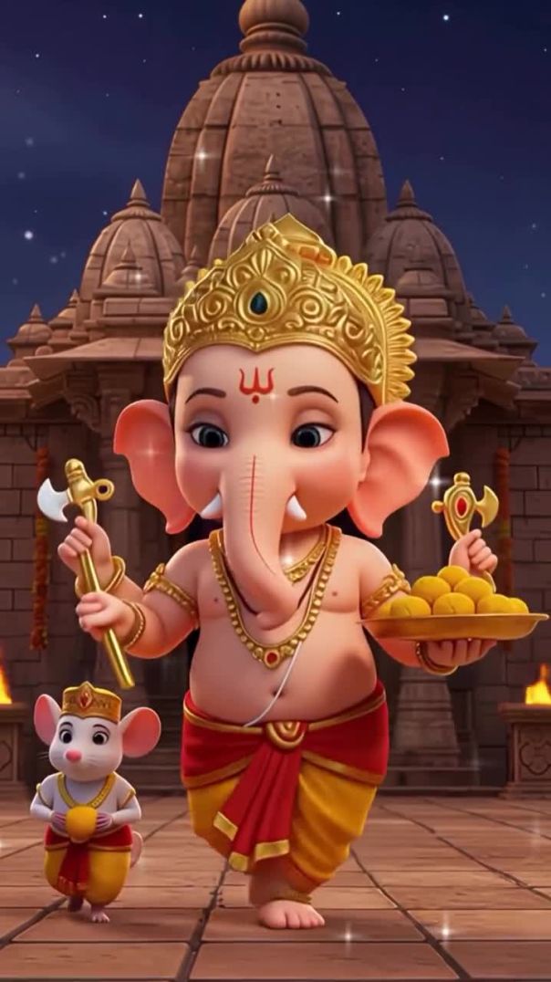 बाल गणेश की मासूमियत 🙏❤️