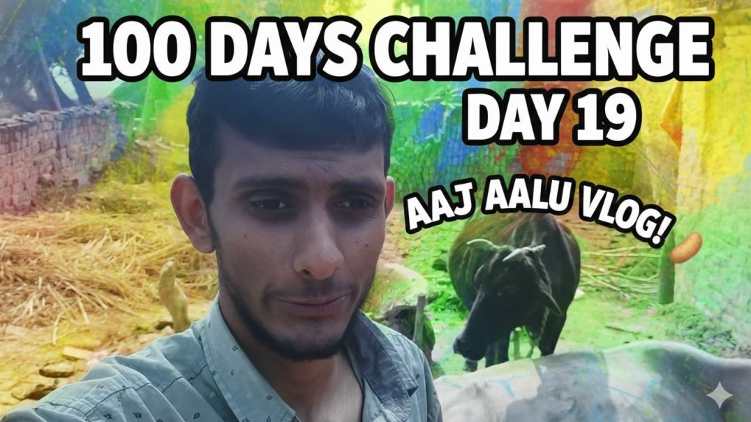 ⁣Aaj Aalu Vlog 😲 | 100 Days Challenge Day 19 | Gaon Ki Asli Zindagi