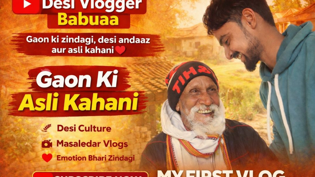 ⁣"Gaon ki asli kahani | Desi Vlogger Babuaa ka pehla vlog❣️