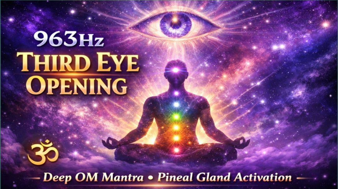 ⁣Third Eye Opening | Deep OM Mantra Chant | Healing Meditation Music | Pineal Gland Activation