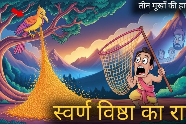 मूर्ख राज्य का स्वर्ण पक्षी | Golden Bird Moral Story in Hindi | Panchatantra Kahani | शिकारी राजा मूर्खता..