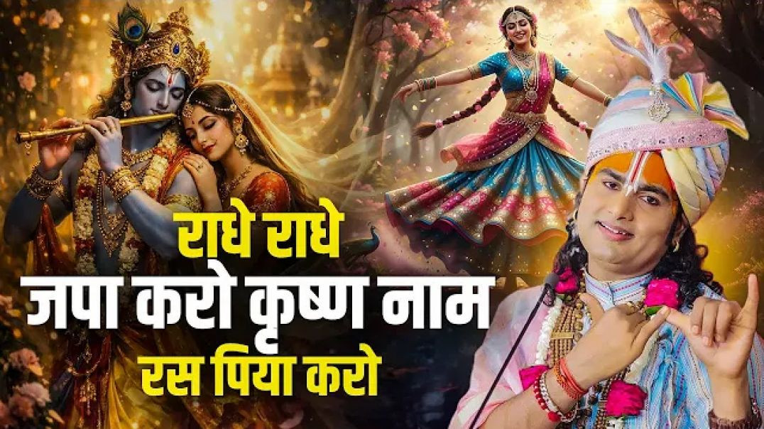 ⁣राधे राधे जपा करो कृष्ण नाम रस पिया करो | Radhe Radhe Japa Karo | अनिरुद्धाचार्य जी महाराज