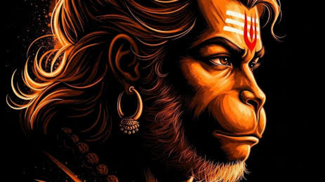 ⁣Hanuman chalisa viral clip