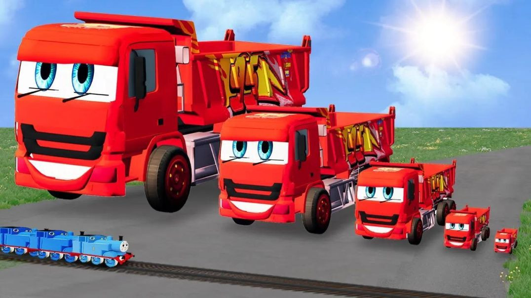 ⁣Big to Small lightning McQueen