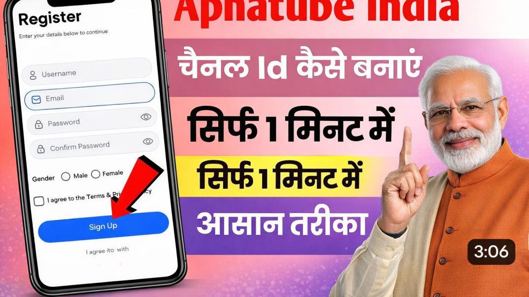 ⁣🚀 Apnatube India पर चैनल ID बनाने का सबसे आसान तरीका | 1 Minute Trick 💥 Apnatube India New Update | 
