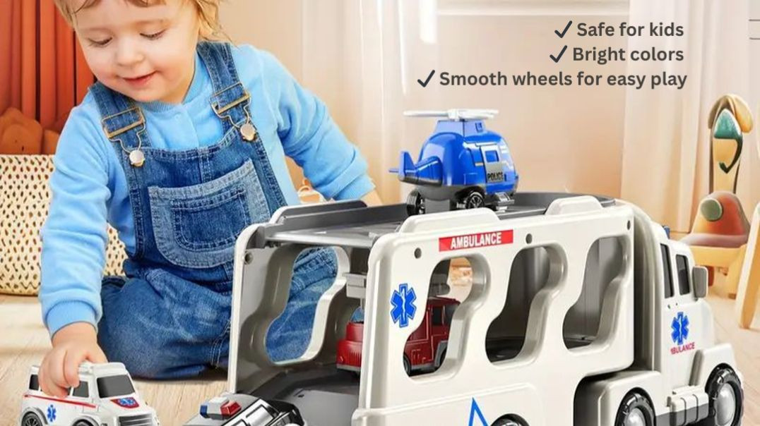 ⁣Cellus tech India Ambulance Truck Toy 🚑 | Tiny Ambulance Big Adventures | Best Kids Toy