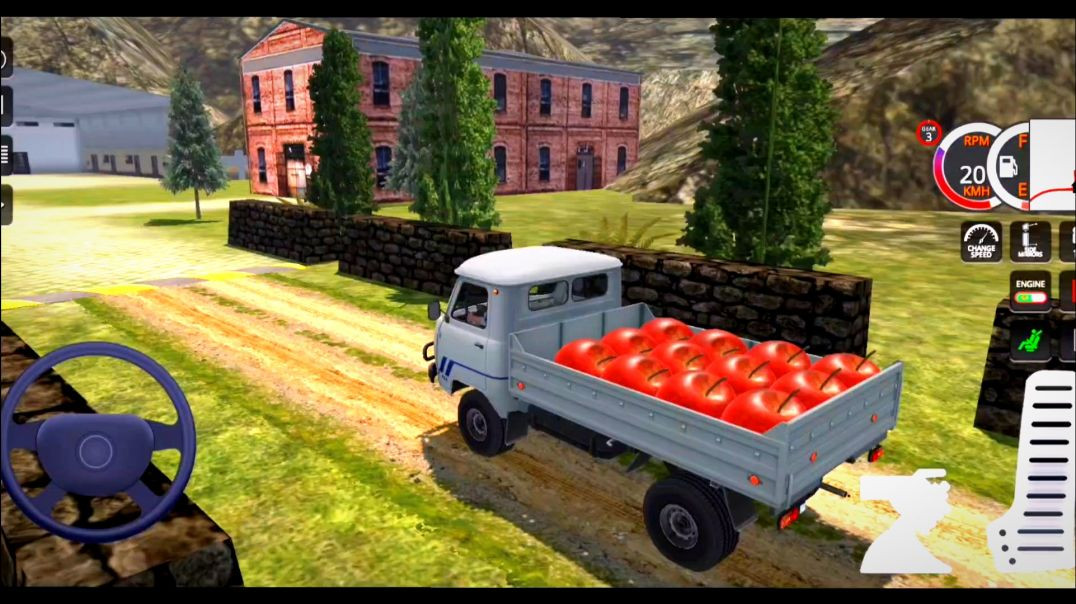 ⁣Offroad Mini Truck Hood Transport Simulator |  Drive On Dangerous Uphill Road Android Gameplay