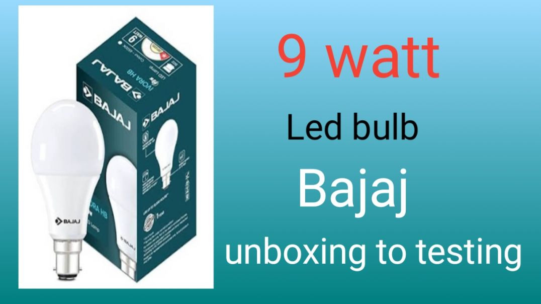 ⁣Bajaj 9 watt LED bulb
