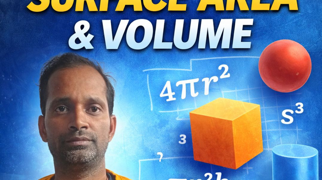 ⁣surface area and volume