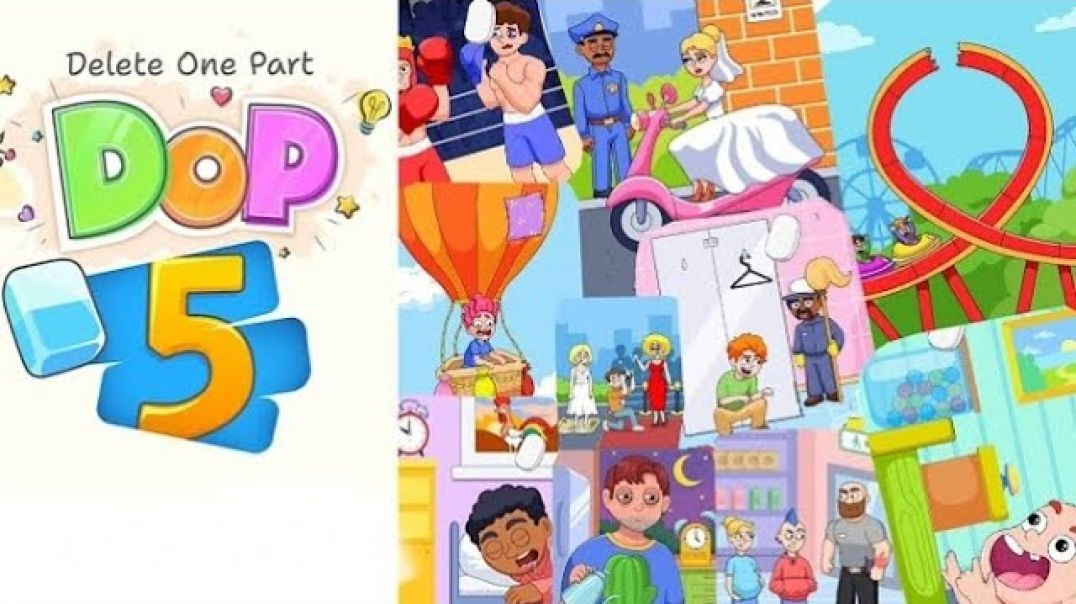 ⁣DOP 5 (delete one part) walkthrough solutions ✅part 1