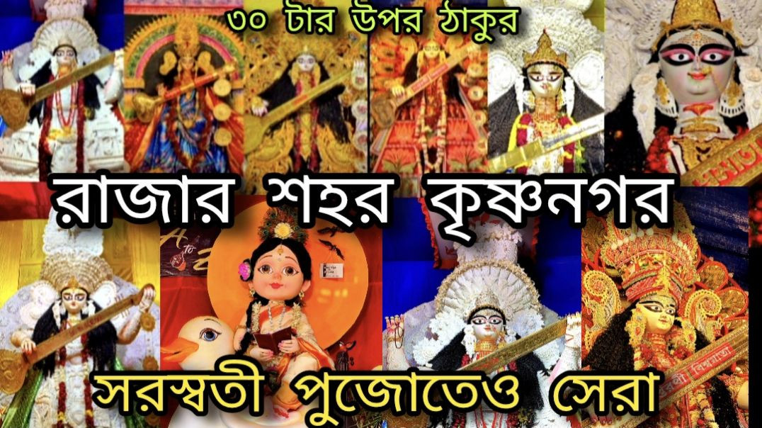 ⁣Krishnanagar sarswati pujo 2026