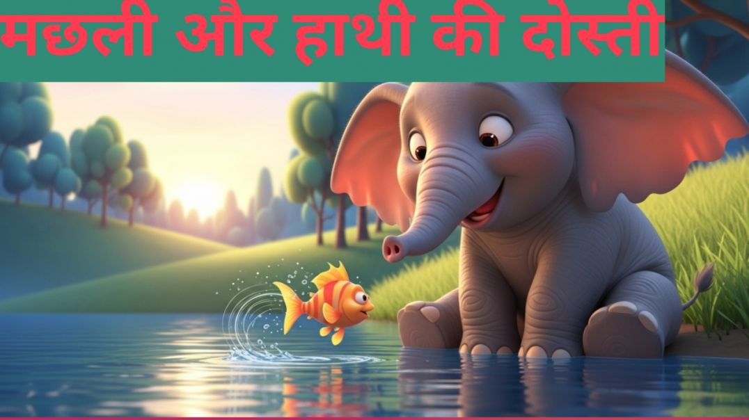 ⁣मछली और हाथी की दोस्ती