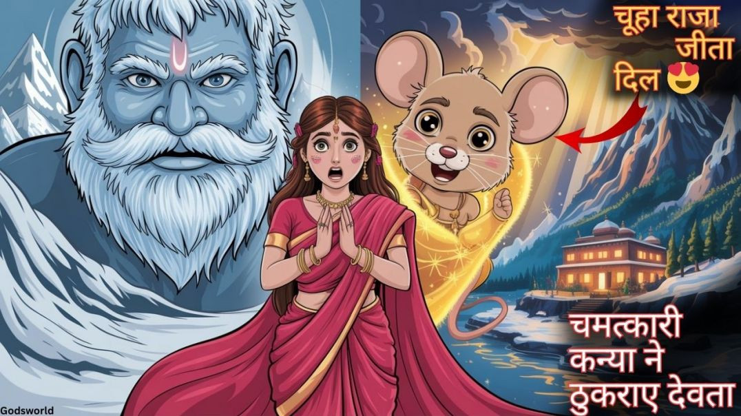 ⁣माउंटेन आश्रम चूहिया कन्या की अनोखी प्रेम कहानी | Mouse Girl Rejects Sun Cloud Mountain | Hindi Mora