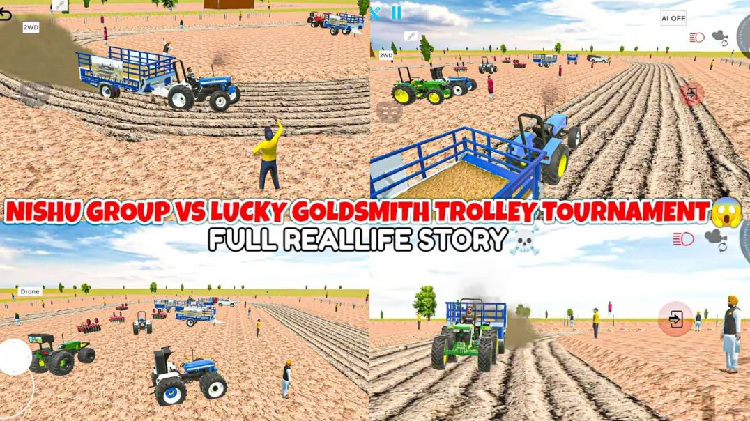 ⁣Nishu Group vs Lucky Goldsmith Group Trolley Tournament in Indian Desi Life Simulator 3D