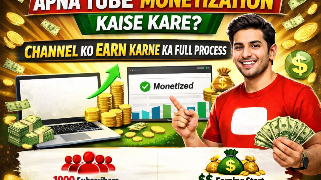 ⁣Apna Tube Monetization Kaise Kare _ Channel Ko Earn Karne Ka Full Process