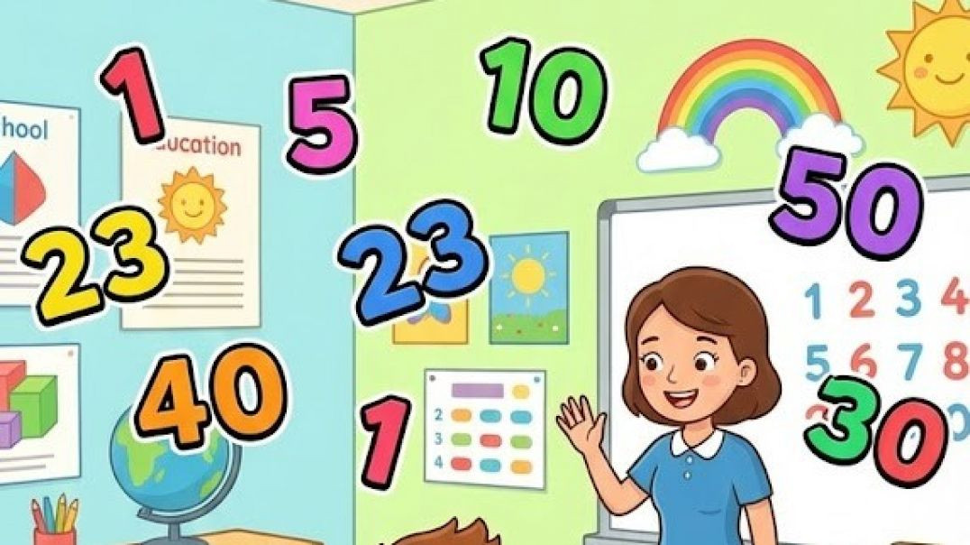 ⁣Hindi Ginti Song 1 to 50 | हिंदी गिनती गीत