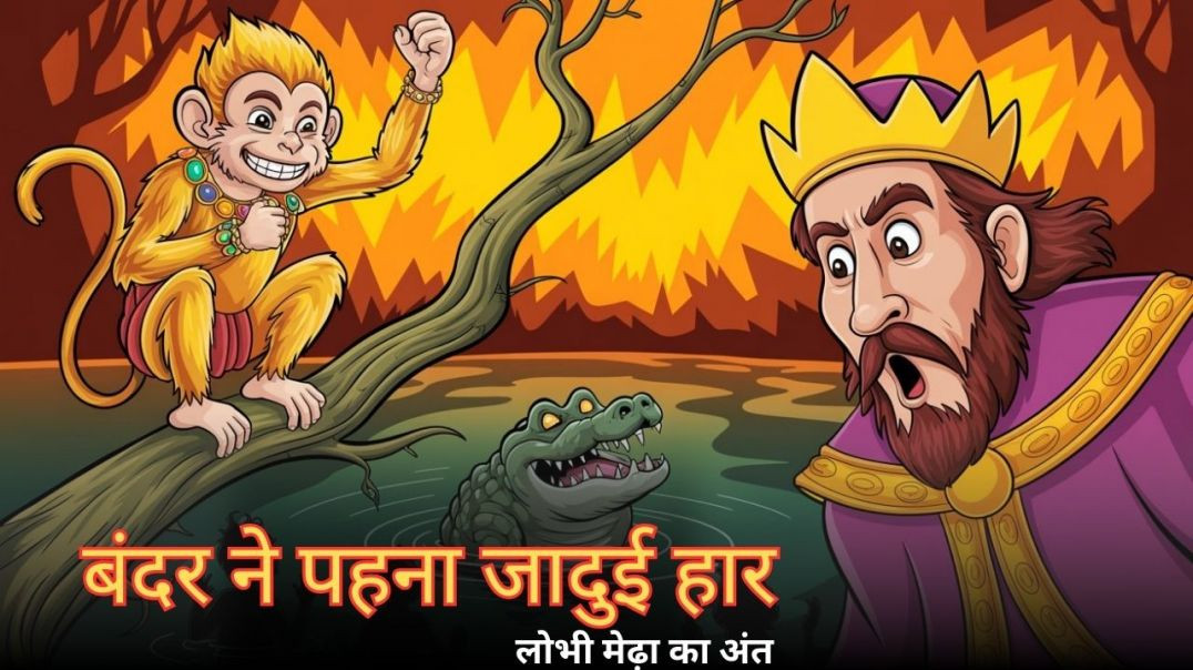 ⁣लोभी मेढ़ा और चतुर वानरराज की Moral Story | Panchatantra Kahani Hindi | Greedy Ram Monkey Revenge
