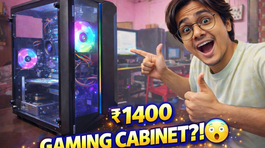 ⁣1400 Mein Gaming Cabinet?! 😱 Transparent Glass Setup Reveal”