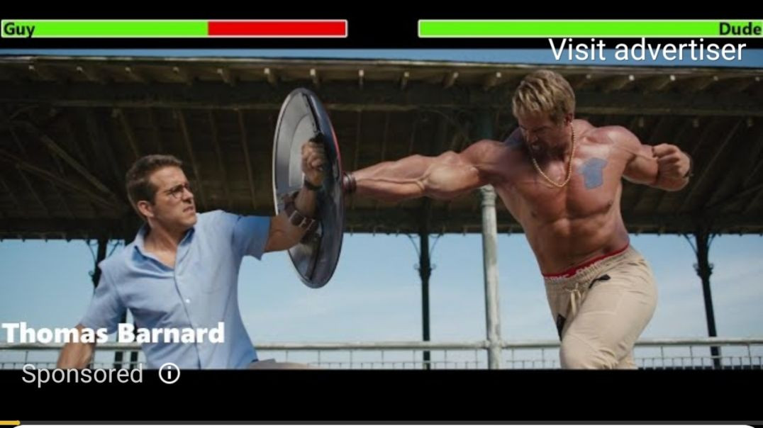 ⁣Free Guy (2021) Final Battle with healthbars