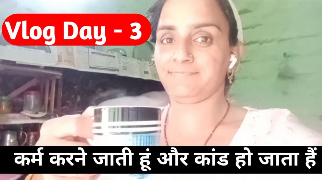 ⁣Vlog Day -3। ये क्या बना दिया मैंने। कर्म करने जाती हूं और कांड हो जाता हैं।