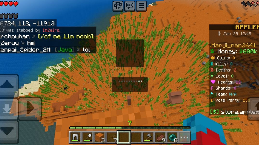⁣Minecraft Apple MC server mein lagaye 1500 bamboo