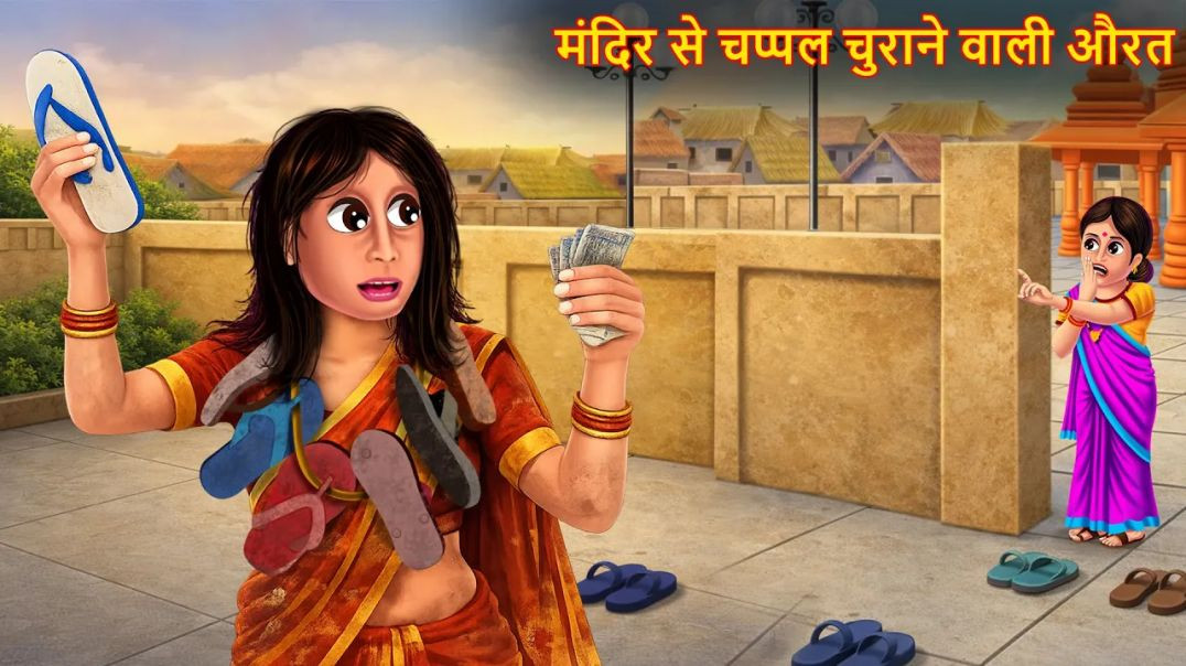 ⁣मंदिर से चप्पल चुराने वाली औरत | Hindi Stories | Kahaniya in Hindi | Stories in Hindi | Moral Story