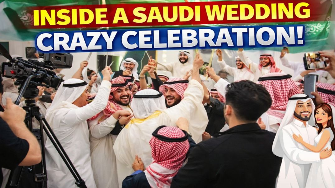 ⁣अरब वेडिंग का जबरदस्त डांस पार्टी! 🎉 | Saudi लोग ऐसे मनाते हैं शादी