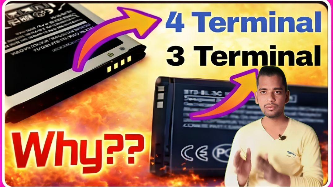⁣why Phone Battery has Different Terminals || AC Prashant