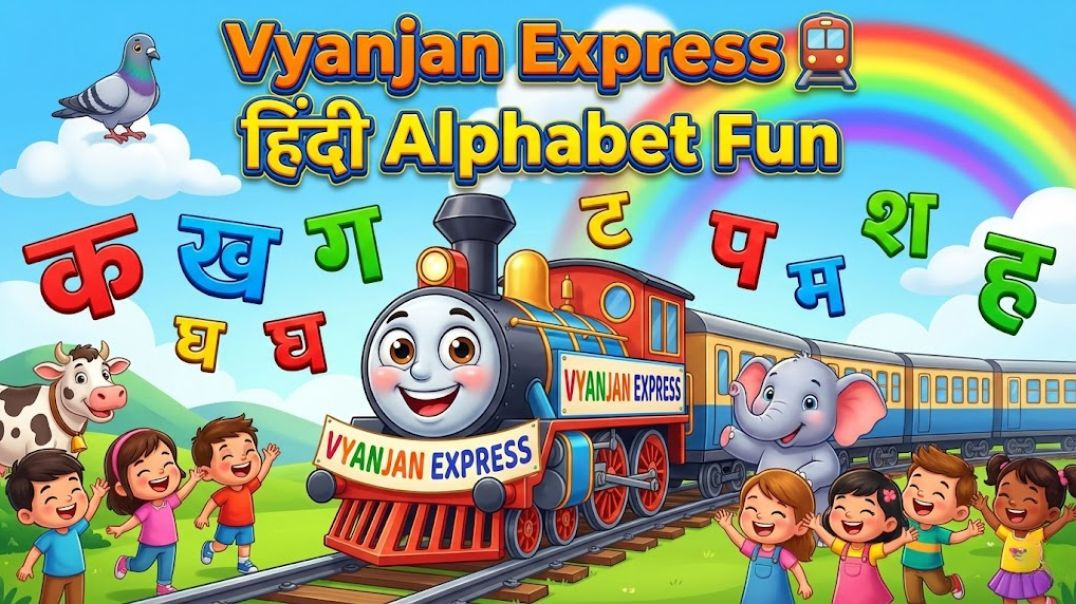 ⁣The Vyanjan Express | व्‍यंजन एक्सप्रेस – हिंदी वर्णमाला की मज़ेदार यात्रा