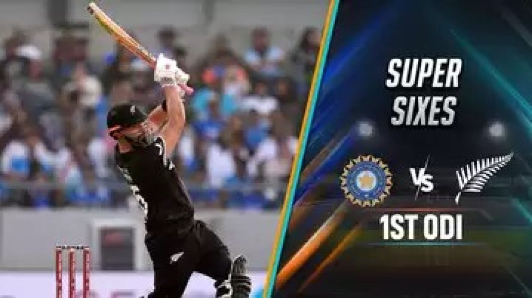 ⁣Ind Vs NZ 1st ODI Total Sixes Highlights #Sixes #India #Newzealand