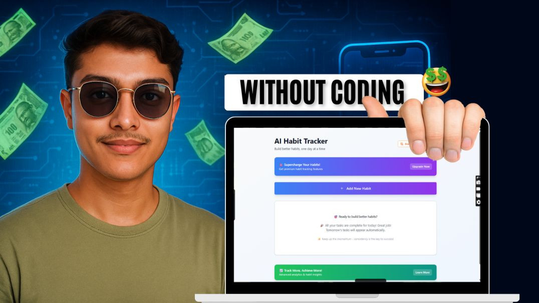 ⁣Smart Habit Tracker App Using AI | App Banane Ka Naya Tarika 2026 | Dear Creators