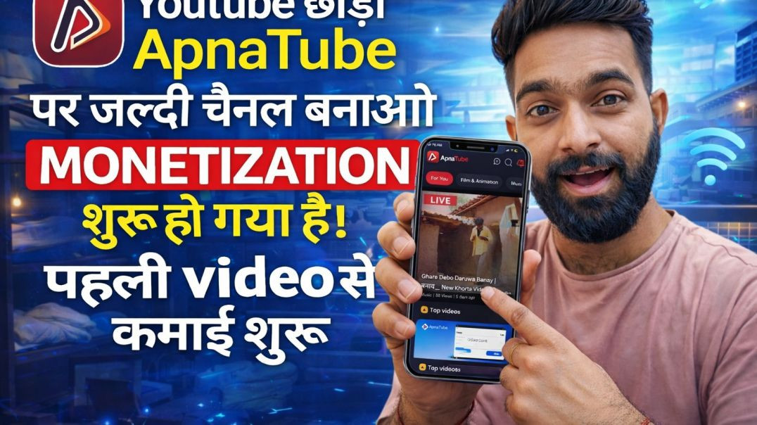 ⁣ApnaTube App Review 2026 | Channel बनाओ और कमाई शुरू करो 💸