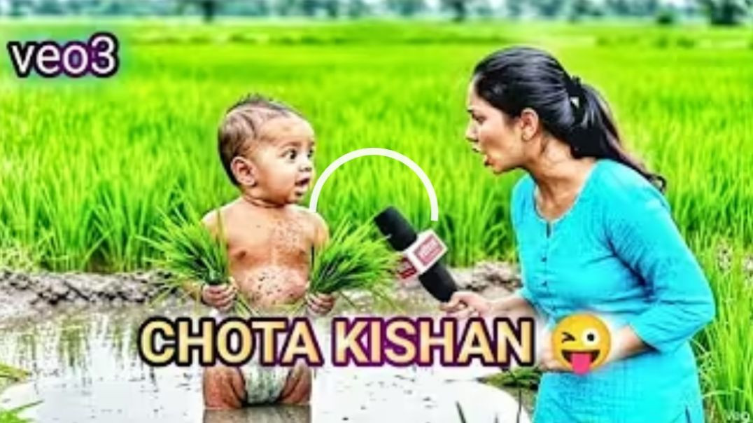 ⁣Chhota kishan hua naraj very angry veo3 ai video aibabay video “Chhota sa baby… kheti kyu kar raha h