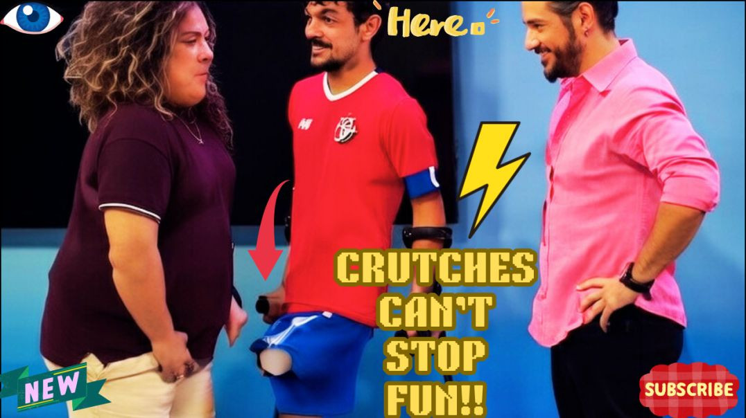 ⁣Crutches Can't Stop Shraraat 😂👇 | Epic Studio Shararat Moment Gone Viral!