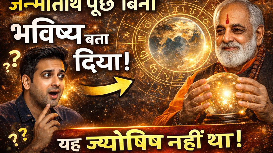जन्मतिथि पूछे बिना भविष्य बता दिया | यह ज्योतिष नहीं था! Adhyatmik gyan