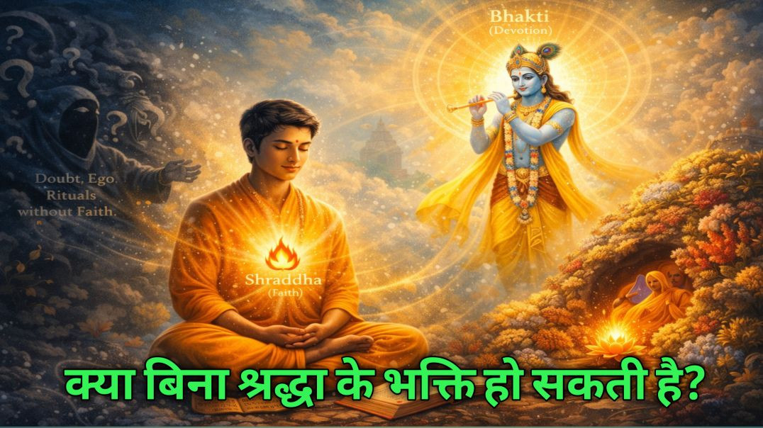 ⁣क्या बिना श्रद्धा के भक्ति हो सकती है? ! Can there be devotion without faith?
