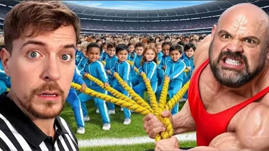 ⁣दुनिया का सबसे शक्तिशाली आदमी vs 100 बच्चे| Duniya ka sabse shaktishali aadami vs 100 bachhe