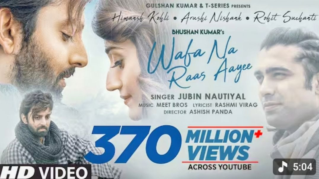 ⁣song Wafa Na Raas Aayee Song Jubin Nautiyal Ft