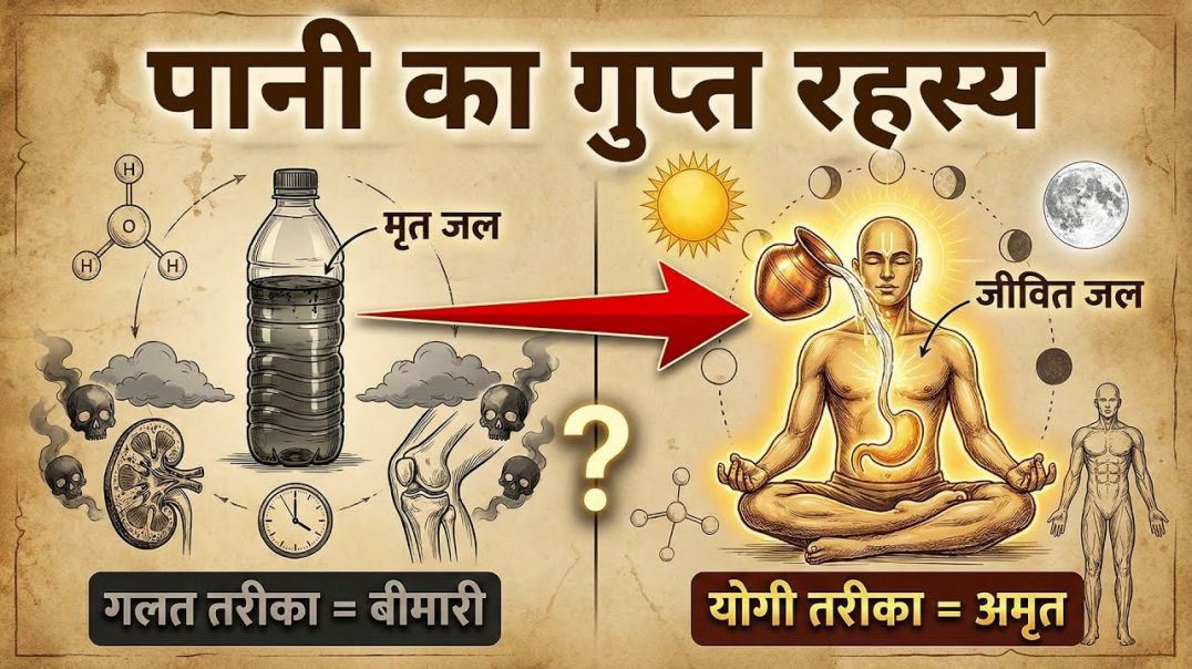 ⁣पानी जो आप पी रहे हैं वही आपको बीमार कर रहा है | Water Is Slow Poison | योगियों का गुप्त जल विज्ञान