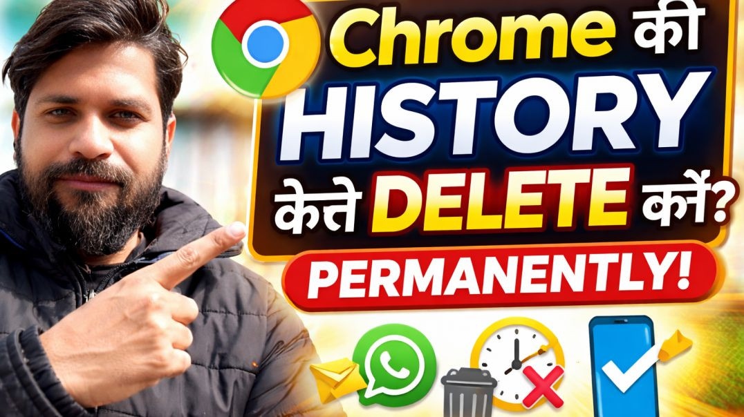 ⁣Chrome ki History kaise Delete kare mobile | How to Delete Google Chrome History | Apna tube पर पहली