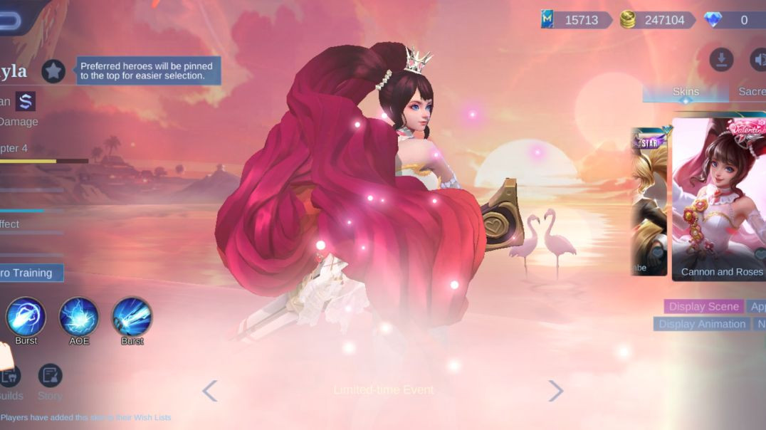 ⁣Moba legend playing hero name layla