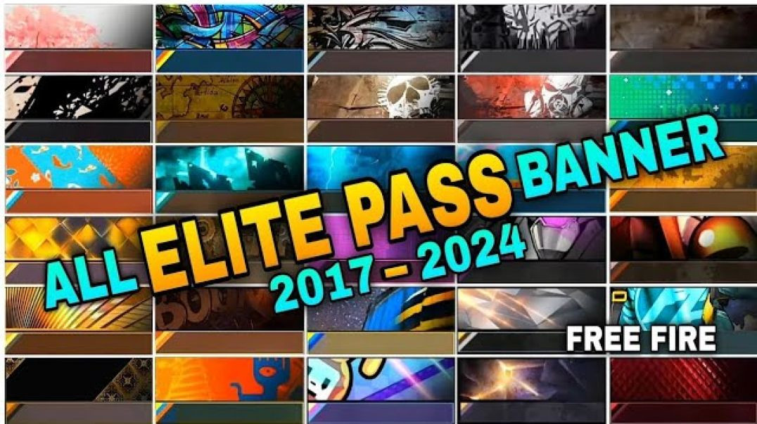 ⁣FREE FIRE 😯 ALL 1 TO 55 ELITE PASS 😱 AVATAR AND BANNER ☠️ #adgaming100k #oldelitepass #oldbanner